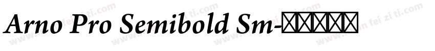 Arno Pro Semibold Sm字体转换